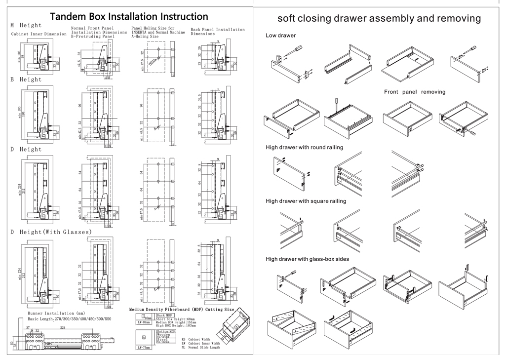 TB-1512 Tandem Box installation Drawing