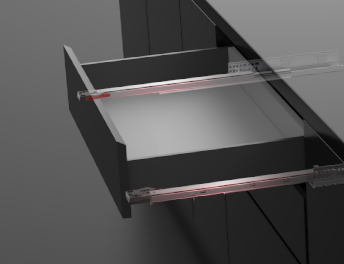 Série de glissières sous-montées